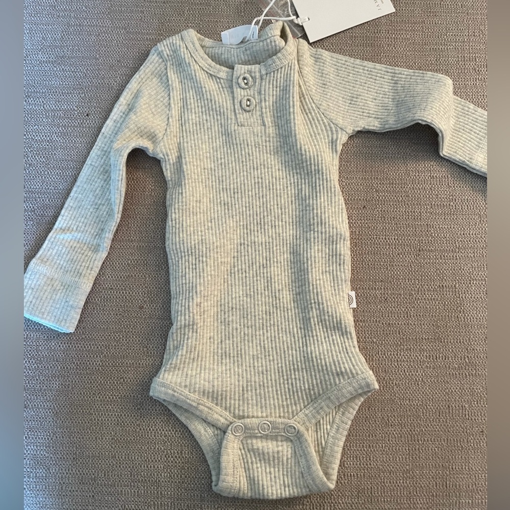 Jamie Kay Organic Essential Bodysuit - Oatmeal Marle